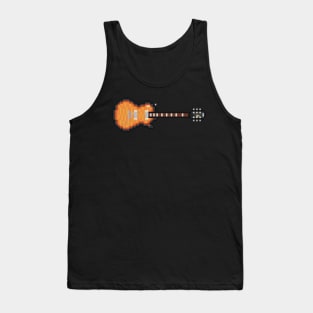 Pixel Fiery Standard Guitar Tank Top